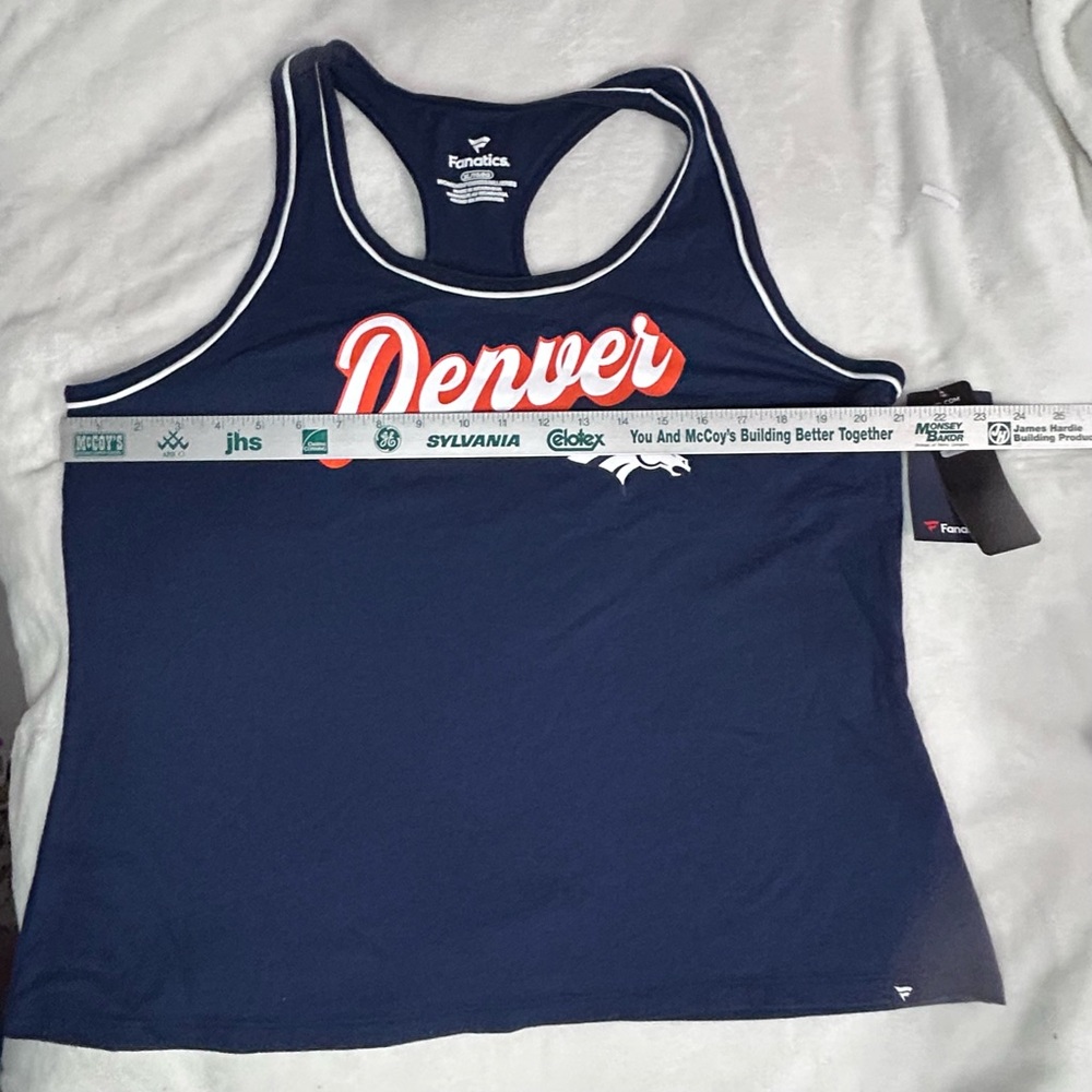 Fanatics Denver Broncos Blue and Orange Denver Tank Top